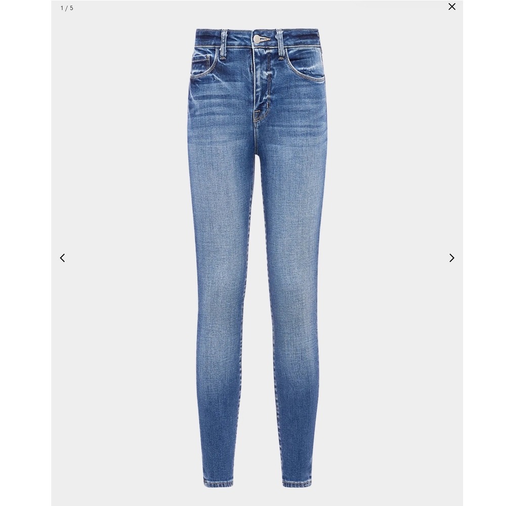 L'AGENCE Margot‎ High Rise Skinny Jeans Blue Medium Wash Denim 28 New With Tags